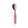 Cuchara y Tenedor Infantiles de Titanio Puro, Cuchara de Titanio Cristalizado para Uso Doméstico, Cuchara para Alimentación de Bebés, Cuchara para Sopa, Cuchara para Pasteles y Postres