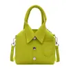 Bolsa de Mão com Design Personalizado de Nicho Coreano Nova Moda Casual Feminina Bolsa Camisa 2025 Bolsa Transversal Simples Tendência