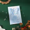 Tarjeta de Saludo de Mariposa 3D Estilo Ins Postal con Bendición Escrita a Mano Tarjeta de Etiqueta Decorativa Regalo de Festival Papel para Tarjetas Tarjeta Pequeña