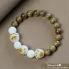Pulsera de Sándalo Verde Añejo Argentino al por Mayor para Hombres y Mujeres, Joyería de Madera Cultural y Artística, Fábrica de Cuentas de Oración de Mano