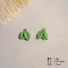 Nuevo Colgante de Hoja de Monstera Verde Fresco de Aleación DIY Pulsera Llavero Decoración Accesorio Materiales