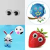 Materiales para Manualidades DIY Infantiles Accesorios de Ojos de Animal Ojos de Juguete con Adhesivo Trasero Ojos Móviles Ojos Negros y Blancos para Muñecas