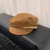 Gorra de plato retro estilo Yun Eun para otoño e invierno, gorra plana nueva de otoño e invierno que hace que la cara se vea más pequeña, versátil, pintor