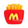 Serie Comida y Juego Flores de Zapato de Resina, Zuecos, Joyería DIY, Accesorios de Hebilla Decorativa de Flor de Zapato de Dibujos Animados de Papas Fritas de McDonald's