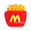 Serie Comida y Juego Flores de Zapato de Resina, Zuecos, Joyería DIY, Accesorios de Hebilla Decorativa de Flor de Zapato de Dibujos Animados de Papas Fritas de McDonald's