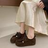 Zapatos Birkenstock Retro con Cordones para Mujer 2025 Otoño Temprano Nuevos Mocasines de Suela Gruesa Deportivos Casuales Zapatos Birkenstock Canguro
