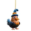 Colgante de pavo para Año Nuevo Transfronterizo Colgante para Árbol de Navidad Colgante para Coche Decoración de Árbol de Navidad Asiento Trasero del Coche