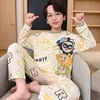 Ropa para Niños Pijamas de Primavera para Niños Algodón Imitación Estilo Primavera y Otoño 2026 Ropa de Casa para Niñas Manga Larga Temporada de Primavera para Niños Mayores
