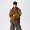NASA SOBRE Jaqueta Corta-Vento com Capuz Funcional para Homem, Nova Coleção Outono 2026, Estilo Casual Workwear de Caimento Solto