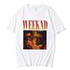 Camiseta de Verão Fina Estampada com Wicken Ultra-Clara Manga Curta Oversize Meia-Manga Masculina Estilo Solto Marca Tendência