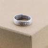 Plata Esterlina 999 Plata de Pie Láser Multipatrón Personalizado Retro Xizang Jixiang Anillo de Dedo de Flor de Loto Anillo Abierto de Plata Esterlina