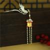 Lanterna Luminosa Hairpin Estilo Antigo Novo Chinês Hanfu Headwear Palace Lâmpada Traseira Cabeça Disco Hairpin Ano Novo Passo