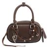 Bolso de Mano Nuevo de Nicho Estilo Bosque Primavera y Verano, Moderno y Versátil para el Trabajo, Gran Capacidad, Hombro Único Cruzado Boston para Mujer