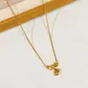 Popular Collar de Acero Inoxidable Completo con Diseño de Nicho para Mujer, Adecuado para el Trabajo Diario, Elegante y Lujoso, Recubrimiento de Oro Real de Alta Gama, Cadena Versátil para la Clavícula