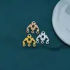 Nuevos accesorios de joyería DIY estilo antiguo de aleación de cobre ginkgo, colgantes, pinzas para el cabello, pulseras, pendientes, materiales de accesorios hechos a mano