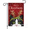 Navidad Transfronteriza Más Vendido Árbol de Navidad Elfo Festividad Decoración de Patio Bandera de Jardín Bandera de Lino Doble Cara Personalización