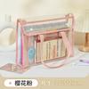 Jinhua Sheng Bolso Transparente de Gran Capacidad para Documentos, Mochila, Bolsa Especial para Exámenes, Bolsa para Materias Especiales, Bolsa de Tutoría para Estudiantes de Secundaria, Almacenamiento