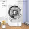 Ventilador de Mano USB Pequeño Recargable Portátil de Escritorio Mini Dibujos Animados Lindo Ligero Ventilador Pequeño