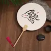 Kit de Pintura DIY con Texto, Adecuado para Puestos Callejeros y Mercados Nocturnos, Incluye Materiales para Abanico Redondo de Pintura a Tinta sobre Papel de Arroz, Hecho a Mano al por Mayor