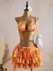 Nuevo Traje de Baño de Tres Piezas Estilo Europeo y Americano para Playa, Bikini Moderno y Sexy, Hermosa Falda de Pastel Plisada, Al Por Mayor en Stock