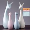 Accesorios para el hogar Artesanías creativas de ciervos Regalos de cerámica Adornos de cerámica nórdica al por mayor Mueble de TV para sala de estar Mueble para vinos
