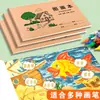 Nuevo Libro Ilustrado Infantil A4, Cuaderno de Dibujo en Blanco, Cuaderno de Dibujo para Estudiantes de Preescolar y Primaria, Libro de Colorear con Marcador Protector de Ojos