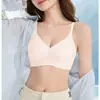 Venda direta da fábrica comércio exterior transfronteiriço verão fresco respirável macio suporte lingerie sutiã de elevação e suporte sem costura com controle lateral do seio
