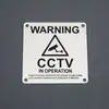 Vigilancia Puntual Señales Metálicas Señales de Vigilancia 24 Horas Acero Inoxidable Serigrafía Placa de Nombre Resistente a la Corrosión Color Natural Señales de Advertencia Personalización
