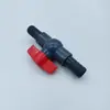 Válvula de PVC, válvula de bola pagoda, válvula de bola de riego, interruptor de manguera, diámetro interior de la conexión, manguera de inserción de plástico, válvula de cierre rápido