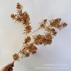 Cubo Año Dorado Material para Arreglos Florales Hoja de Simulación Hoja de Abanico de Eucalipto Hoja de Ginkgo Hoja de Navidad Cebolla Fuzi Venta al por Mayor