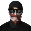 Capucha de Motocicleta para Payaso Forro de Motocicleta Bicicleta Gorra de Casco Verano Deportes Máscara de Protección Solar de Seda de Hielo Transpirable