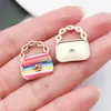 Accesorios de Joyería Vintage DIY Transfronterizos, Dijes Estampados Esmaltados para Bolsos, Pendientes Creativos, Collares, Colgantes para Llaves