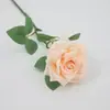 Rosa Simulação Haste Única Multi-cabeça Toque Real Rosa Casamento Flor Simulação Ornamento Sala de Estar Fotografia Flor Artificial Flor de Seda Atacado