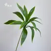 Madeira Brasileira Lírio Bambu Planta Verde Artificial Decoração de Parede Pendurada Janela Paisagismo Interno Ornamentos Atacado Folhas Perenes Casamento