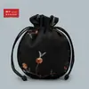 10Yjgz Saquinho Bordado com Cordão de Frutas Arredondadas Bolsa para Joias Bolsa para Brinquedos Bolsa de Noz Bolsa para Contas Budistas Leidezhu