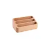 Almacenamiento de escritorio de madera maciza caja para tarjetas de visita portalápices portatarjetas de tronco creativo caja de almacenamiento de tarjetas de presentación de oficina de negocios de madera