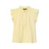 Comercio Exterior Transfronterizo Ropa de Mujer Estilo Europeo y Americano Casual Algodón Holgado Moda Volantes Manga Corta Camisa Top 1257235