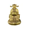 Lingote de Latón Puro Dorado Estatuas del Dios de la Riqueza Adornos Decoraciones para el Hogar Estatuas de Bronce Dios de la Riqueza Estatuas de Buda Tienda de la Suerte Oficina