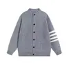 Nuevo suéter de punto con capucha para otoño e invierno para hombres y parejas, cuello Henry de bloques de color, chaqueta estilo old money, venta al por mayor de fábrica transfronteriza