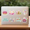 Paquete de 50/100 Pegatinas de Feliz Cumpleaños para Teléfonos Móviles, Botellas de Agua, Pegatinas Decorativas Impermeables, Pegatinas para Agendas Infantiles al por Mayor