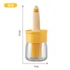 Pincel de Óleo para Uso Doméstico, Pincel de Óleo de Silicone Resistente a Altas Temperaturas com Frasco, Pincel de Óleo Integrado em Frasco para Cozinha, Panqueca, Alimentos, Churrasco, Assar