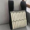 Ins Internet celebridade bolsa feminina malha lã balde saco japonês e coreano estilo all-match bolsa casual bolsa tote lancheira saco