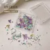 Arte de Uñas Flores Secas Adornos para Uñas Pintura al Óleo Jardín de Monet Pétalos Estilo Ins Japonés Flores Pequeñas Florales Mixtos Materiales DIY