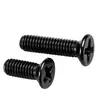 En Stock Tornillos de Acero al Carbono Pavonado Negro Km de Cabeza Avellanada Phillips M1-M6 Tornillos de Cabeza Plana Phillips Gb819