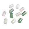 Joyería Hecha a Mano DIY Cuentas de Mármol Blanco Cuarzo Rosa Cuentas Sueltas Cuentas para DIY Aventurina Verde Cuentas Espaciadoras Piedra Natural Cuentas Cilíndricas