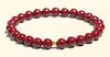 Pulsera Natural de Cinabrio Estilo Simple Personalizada Nueva para Mujer, Edición Conmemorativa del Zodiaco, Cuentas de Barro Púrpura, Cuentas de Vidrio al por Mayor