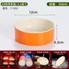 Lanches Shaxian Arroz Plano com Carne Branca e Laranja Duas Cores Louças de Melamina Tigela de Arroz Prato para Saltear Macarrão Misto Comida Cozida Lenta Tigela de Macarrão Tigela de Sopa Anti-Queda