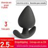 Plug Anal de Silicone Masculino Yunman Massageador Feminino Plug Tipo Saída para Quintal Plug Anal com Bolas de Puxar Produtos Sexuais para Adultos