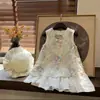 Vestido Infantil Verão 2026 Novo Estilo Roupas de Verão Infantil Tulipa Sem Mangas Princesa Estiloso Doce Vestido Colete