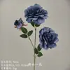 Flores Artificiais Azuis para Casamento Flores Falsas de Teto Decoração de Casamento Parede de Flores Arranjo de Flores de Chão para Casamento Materiais para Arranjo de Flores de Seda